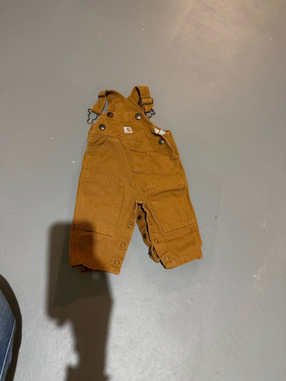 Carhartt Toddler Tan/Brown Duck Canvas Overalls